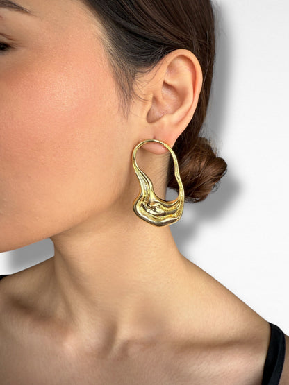 Sculpt Hoop Earrings
