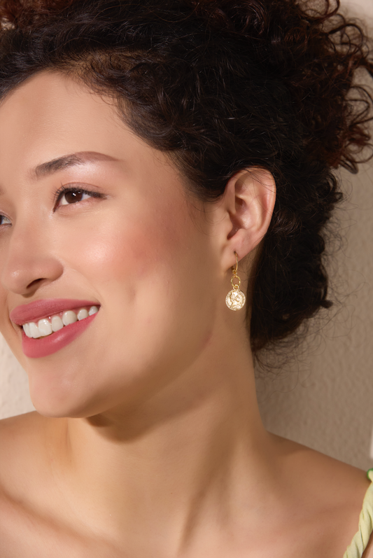 Coin Drop Earrings