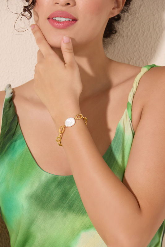 Baroque Glow Pearl Bracelet