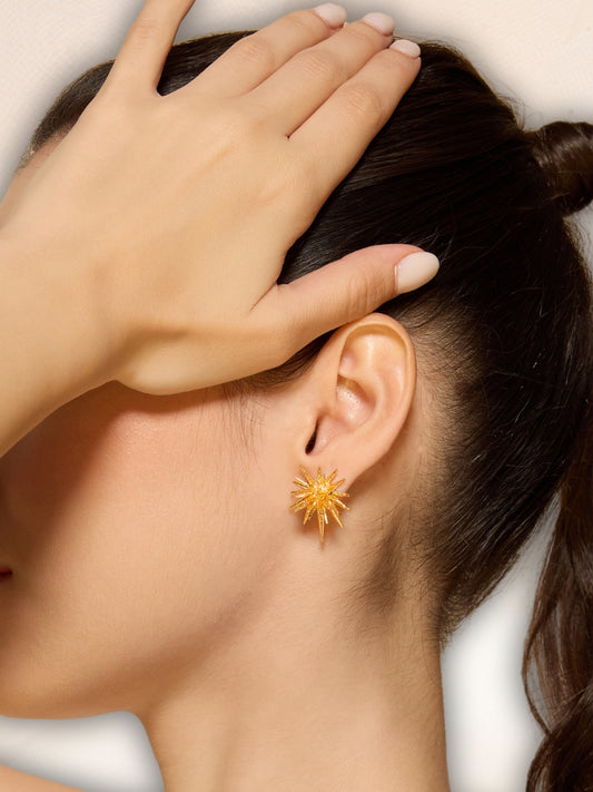 Golden Spike Earrings
