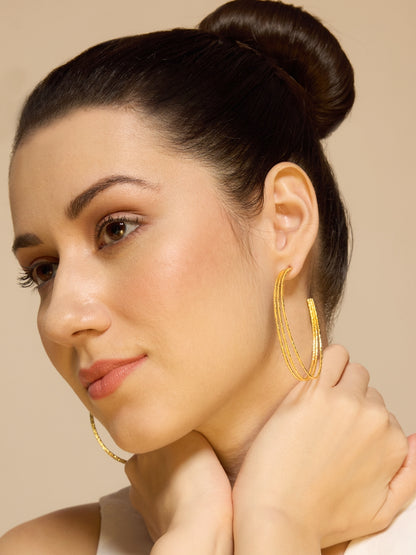 3D Hoops- Gold