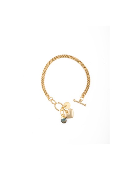 Labradorite Heart Bracelet