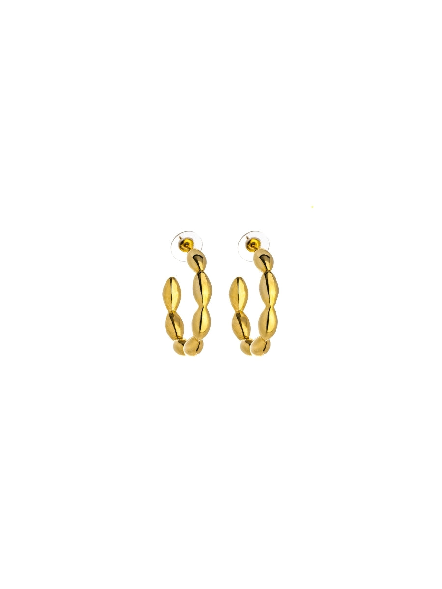 Golden Bubble Hoops