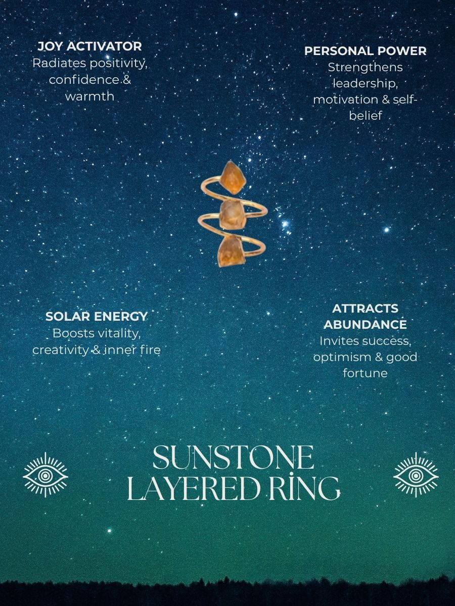 Sunstone Layered Ring