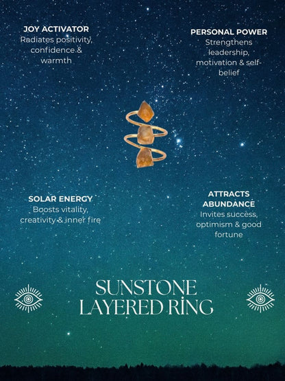 Sunstone Layered Ring