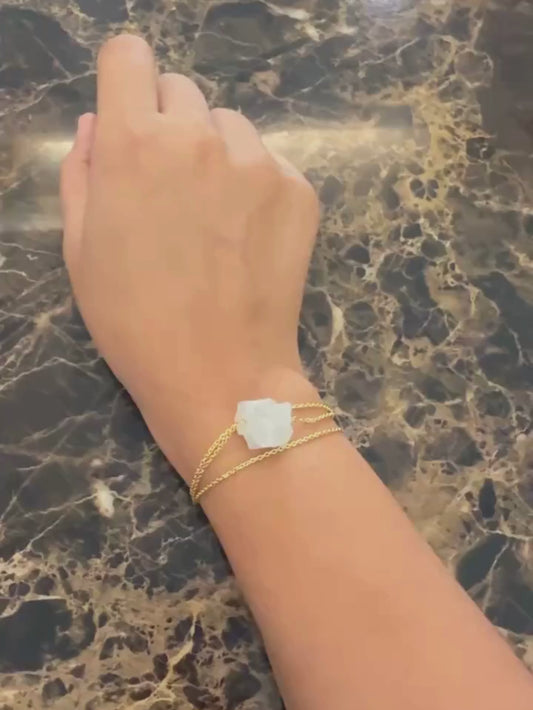 Emotional Balance Magnet - Raw Moonstone