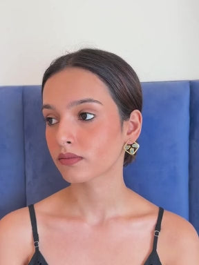 Sage Square Earrings