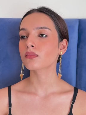 Triangle Drop Earrings