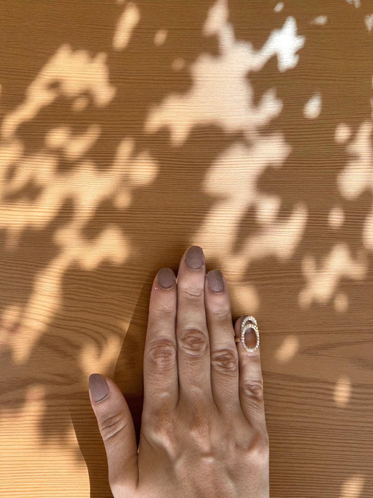 Oval Nail Ring